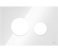 Tece Loop plaque de commande de chasse d'eau pour WC blanc 9.240.671