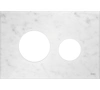 Tece Loop plaque de commande de chasse d'eau pour WC blanc 9240613