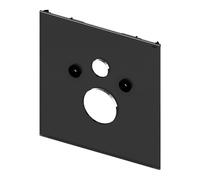 TECElux WC - WC plaque de montage 9650105 verre noir, pour WC standard, TECElux