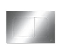 TECEnow plaque de commande WC pour technique à deux quantités, 9240401, Couleur: Chrome brillant