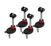 TECE pied de fixation 660004 137–184 mm insonorisé jeu de 4