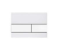TECE TECEsquare plaque de déclenchement 9240800 verre blanc , boutons blanc