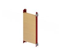 TECE profil Bâti-support pour barre d'appui et de relèvement H: 65,5 cm, 9042003,