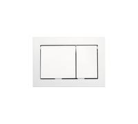 Tece Plaque de déclenchement WC Base 9.240.800 – double touche – blanc 1 pièce