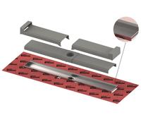 TECE TECEdrainline-Evo, Caniveau de douche, avec support pour carrelage mural, 7