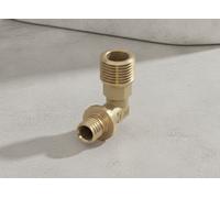 TECE TECEflex Mamelon de transition coudé laiton standard, Dim. 25 x R 3/4, 7675