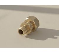 TECE TECEflex Raccord vissé, à joint plat Standard Laiton, Dim. 16 x 1/2, 767578