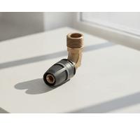 TECE TECElogo-Push Mamelon de transition coudé Dimension 25 x R 3/4, bronze roug