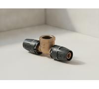 TECElogo Push Té femelle, bronze rouge/bronze au silicium, 8713402, Exécution: 16 x filetage femelle (RP) 1/2" x 16
