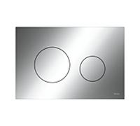 TECE Plaque de commande WC TECEloop 9240921 en plastique double chasse Chrome brillant