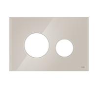 TECE TECEloop WC couvercle 9240617 verre, beige clair, pour plaque d'actionnement WC
