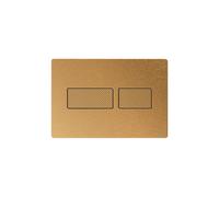 Tece Tecesolid plaque de commande - 22x15cm - technique double chasse - laiton brossé (or) 9240436