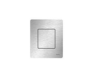 TECE TECEsolid Urinal plate 9242434 Inox brossé anti-empreintes digitales, avec cartouche, 104x124x6mm