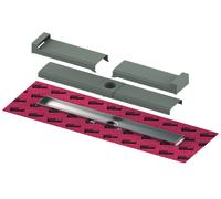 TECEdrainline-evo Caniveaux de douche, caniveaux droits en acier inox, 600802, Exécution: Longueur nominale : 800mm (793mm)