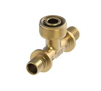 TECEflex Adaptateur rapide pièce en T sortie, dim. 16x1/2 \"x16, bronze au silicium, 708633