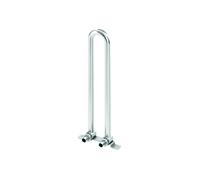 TECEflex HK Garniture de montage, pour radiateur compact à vanne, montage au sol, cuivre nickelé, dim. 16x15mm, 714901
