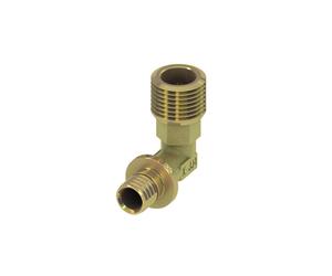 TECEflex Mamelon de transition coudé, laiton standard, 767532, Exécution: dimension 32 x filetage extérieur (R) 1"