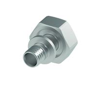 TECEflex Raccord Eurocône 3/4\", avec raccord à sertir TECEflex en laiton nickelé, 7136201, Exécution: Dimension 20