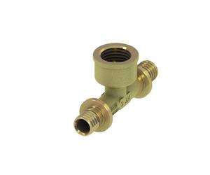 TECEflex Té femelle, bronze au silicium, 709804, Exécution: 25 x filetage femelle (RP) 3/4" x 25