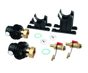 TECEfloor Distributeur industriel de circuits de chauffage, module de base 1 1/2\", 77390110