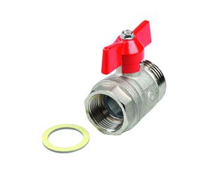 TECEfloor robinet à bille, 77381003, Exécution: Filetage intérieur (RP) 1" x filetage extérieur (R) 1"