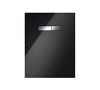 TECElux 9650004 verre noir, boutons chromés brillants