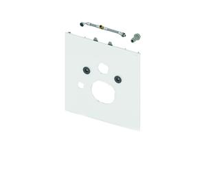 TECElux WC vitré pour douche WC pour Geberit AquaClean Sela et Mera et Grohe Sensia Arena, 9650104, Exécution: Verre blanc