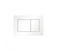 TECEnow plaque de commande WC pour technique à deux quantités, 9240400, Couleur: blanc