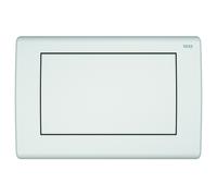 TECEplanus plaque de commande 9240312 blanc satin simple rinçage