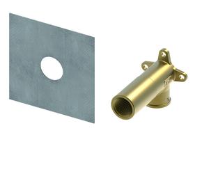 TECEprofil Disques muraux système, pour montage sur robinetterie de W.-C./bidet et robinetterie apparente, 9021017, Exécution: TECE 1/2\\" x 1/2\\" bronze au silicium