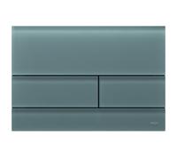 TECEsquare II plaque de commande WC verre, pour technique à deux quantités, 9240826, Couleur: Verre gris signal satiné