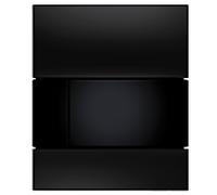 TECEsquare plaque de chasse d' eau d' urinoir noir 9242809 boutons en verre noir, avec cartouche
