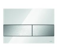 TECEsquare Plaque de commande de WC en verre pour technologie à deux moteurs,...