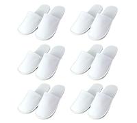 Teceyfeet 6 Paires Chaussons Jetables Pour Homme Femme Pantoufles Jetables Pour Hôtels Chaussons De Voyage Pantoufles Antidérapantes Utilisées Pour Les Voyages, l'Hôtel, Le Centre De Bien-Être, Le Spa