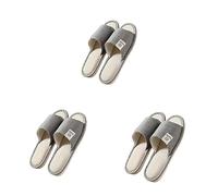 Teceyfeet Chaussons Invités lot 3 Paires Chausson Spa Lavables et Réutilisables Slippers Pantoufles Homme Femme Pour Salle de Bains Maison Voyage Mariage Hôtel