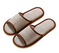 Teceyfeet Pantoufles avec semelle en feutre Chaussons Invités Confortable Pantoufles Hommes Femmes antidérapants Chaussons de Maison Lavables Hôtel Pantoufles Slippers Chausson Intérieur