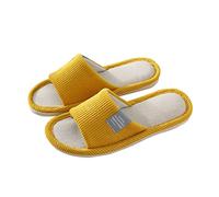 Teceyfeet Pantoufles avec semelle en feutre Chaussons Invités Pantoufles Hommes Femmes Chaussons de Maison Lavables Slippers Hôtel Pantoufles Confortable Slippers Chausson Intérieur