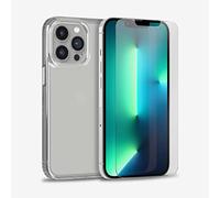 Tech 21 Evo Clear and Impact Glass Bundle pour iPhone 13 Pro - Coque de protection avec protection contre les chutes multiples de 3,6 m et protecteur d'écran en verre trempé