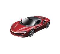 Tech 82334 Ferrari SF90 Stradale 1:24 Véhicule RC débutant électrique Voiture de tourisme propulsion arrière avec accu, chargeur et piles pour