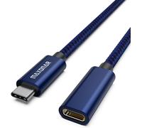 tech Câble d'extension USB C mâle vers femelle 5 A Charge et synchronisation pour station d'accueil M1 Mac Book Pro Chargeur sans fil XPS Surface Book Bleu 1 m