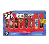 Tech Deck - Finger Skate - Coffret 25e Anniversaire 8 Finger Skates - 8 Authentiques Finger Skates A Collectionner Et 1 Figurine Dud - 25 Ans Mini Skate - Jouet Enfant 6 Ans et +