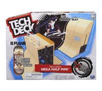 Tech Deck FINGER SKATE - - MEGA HALF PIPE DANNY WAY - Rampe Emblématique Du Skate 100% Modulable - Avec 1 Skate Plan B Exclusif 96 mm - X-Connect - Jouet Enfant 6 Ans et +