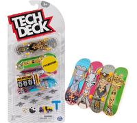 Tech deck - pack 4 finger skates multicolore TU