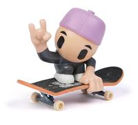 Tech Deck - Pack De 1 Sk8 Crew - 1 Finger Skate + Figurine Amovible À Clipser sur La Planche pour Rider - Mini Skate Doigt - Jouet Enfant - Jeu Enfant 5 Ans Et + - Modèle Aléatoire