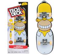 Tech Deck, Planche à Main Santa Cruz et Homer de The Simpsons - Mini Skateboard pour Faire des Figures avec Les Mains - Graphiques Originaux et licences - À partir de 6 Ans - Ne Convient Pas pour Le