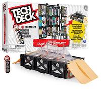 Tech Deck - Play and Display - Finger Skate - Coffret de Skate Transformable et Boite de Transport avec Touche Exclusive - Rampe pour mini skate de doigt A Collectionner - Jouet Enfant 6 Ans Et +