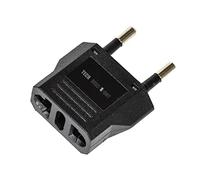 TECH DISCOUNT Adaptateur Secteur USA/Chine vers Europe (EU) / France (FR) 5A Norme CE RoHS Noire convertisseur de Prise Secteur Universel 2 pièces