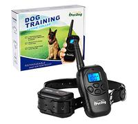 TECH DISCOUNT Collier de Dressage pour Chien avec Télécommande, Collier Anti-aboiement Electrique pour Chien, Taille Moyenne et Grande, Noir