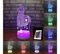 TECH DISCOUNT lama fortnite lampe tactile interrupteur poke lampes alpaga cristal crackle base nuit lumière pour anniversaire vacances