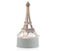 TECH DISCOUNT Lampe optique poser décoratif tactile 7 couleur illusion optique - modèle tour Eiffel - faible consommation câble USB 3 piles AA